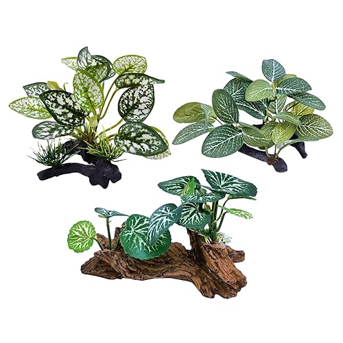 M2cbridge Artificial Fish Tank Plants Silk Aquarium Plant Aquatic Water Grass Foreground Decor (3PCS Green Grasses) - 3pcs Green Grasses