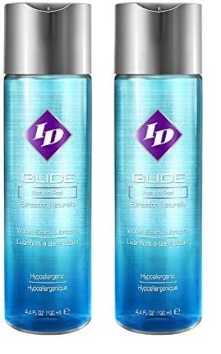 ID Glide 4.4 Fl. Oz. Natural Feel Water Based Personal Lubricant (Pack of 2) - 4.4 Fl Oz (Pack of 2)