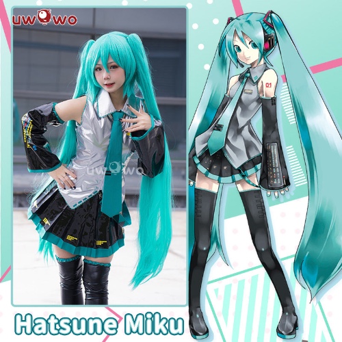 Uwowo Vocaloid Hatsune Miku Costume Classic Original Project Sekai Cosplay Costume | M