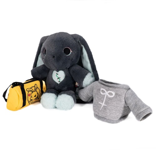 Plushie Dreadfuls - Trust Issues Bunny Grey Edition - Plush Stuffed Animal