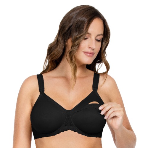 Leila Nursing Bra - Black - 34 / US DD - UK DD