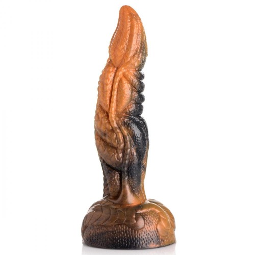 Ravager Rippled Tentacle Silicone Dildo - Orange