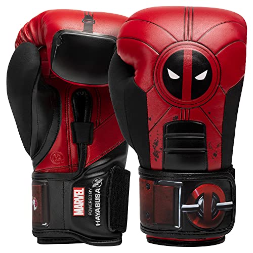 Hayabusa Marvel Hero Elite Boxing Gloves for Men and Women - 16oz - Deadpool