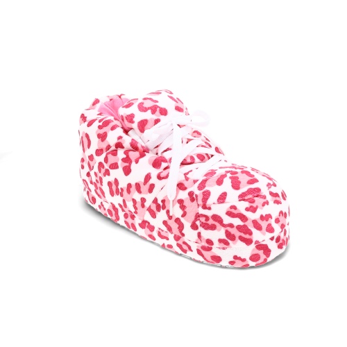 Pink Leopard Sneaker Slippers | Large - Womens 8-10