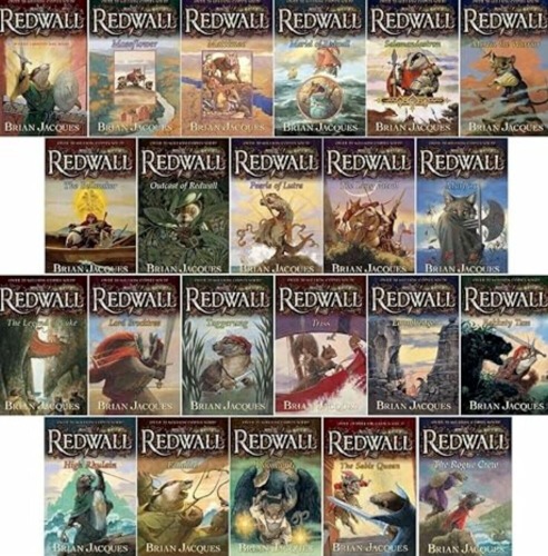 Complete Set Series - Lot of 22 Redwall Books by Brian Jacques YA Rogue Crew