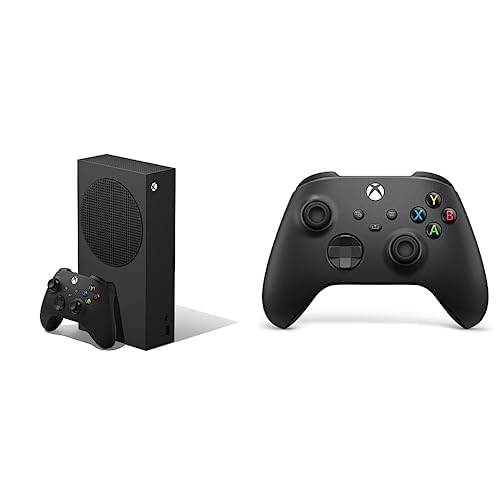 Xbox Series S - 1TB + Carbon Black Wireless Controller - Black Xbox Series S - 1TB - + Carbon Black Controller