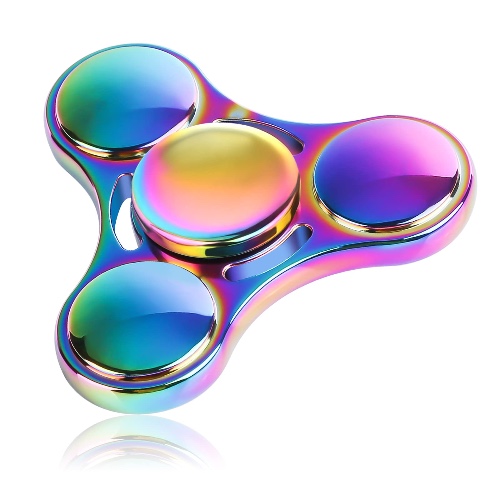 ATESSON Fidget Spinner Toy Durable Stainless Steel Bearing High Speed Spins Precision Metal Hand Spinner EDC ADHD Focus Anxiety Stress Relief Boredom Killing Time Toys for Adults Kids - Colorful