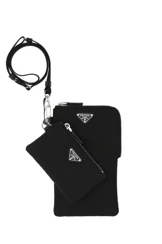 Black nylon phone case - OS