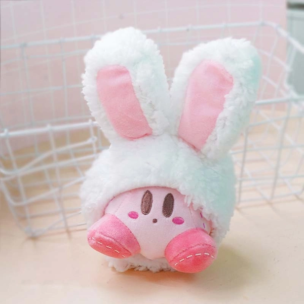Rabbit Ears Kirby Plush Toy Bunny Waddle Dee Plushies - Pink