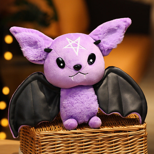 Halloween Plush Bat Man Doll - Gothic Rock Style - A / 30-40cm