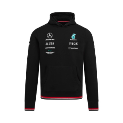 MERCEDES AMG PETRONAS Formula One Team - Offizielle Formel 1 Merchandise Kollektion - 2022 Team Kapuzenpullover - L Schwarz