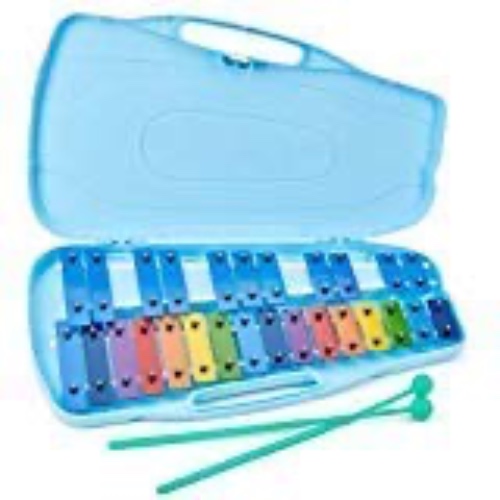 Silverstar Professional Glockenspiel 27note Xylophone for kids musical instrument percussion instruments xylophone instrument - 27NOTE - Blue