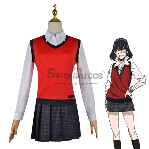 【In Stock】Anime Kakegurui Cosplay Midari Ikishima Cosplay Costume Plus Size - M