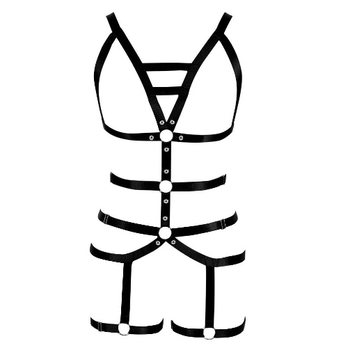 Women's Full Body Harness Jarretellegordel Kousen Lingerie Elastische Jarretelgordel