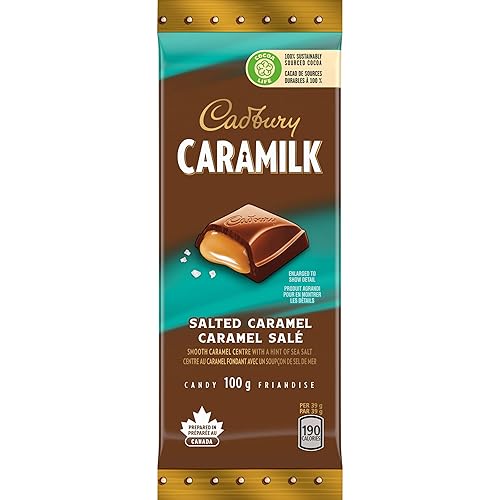 Cadbury Caramilk Salted Caramel, Chocolatey Candy Bars, 100g - Salted Caramel - 100 g