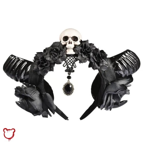 "Horned Skull Headband"