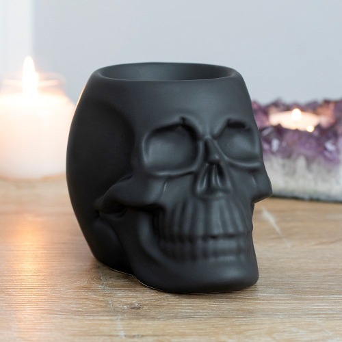 Skull Oil Burner - Black