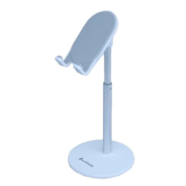 Multi-Angle Extendable Desk Cell Phone Holder & iPad Stand by Multitasky - Ice Blue