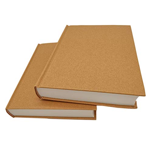 5.5x8.25 Sketch Book, Pack of 2, 240 Sheets (100gsm), Hardcover Bound Sketch Notebook, 120 Sheets Each, Acid-Free Blank Drawing Paper, Ideal for Kids and Adults, Kraft Cover