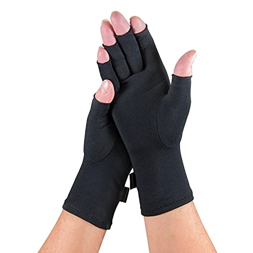 IMAK Compression Arthritis Gloves (Black, S) - S - Black