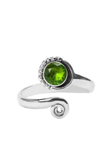 Birth stone toe ring 