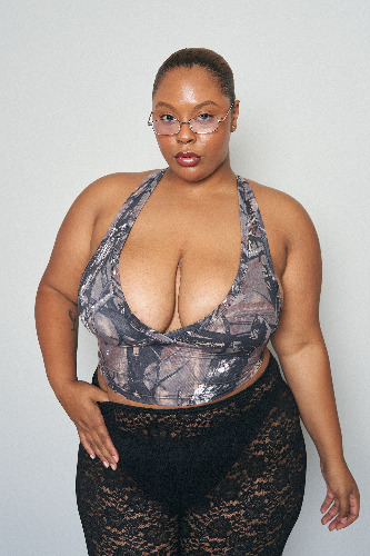 Forest Camo Yoga/Swim Crossback Top | Forest Camo