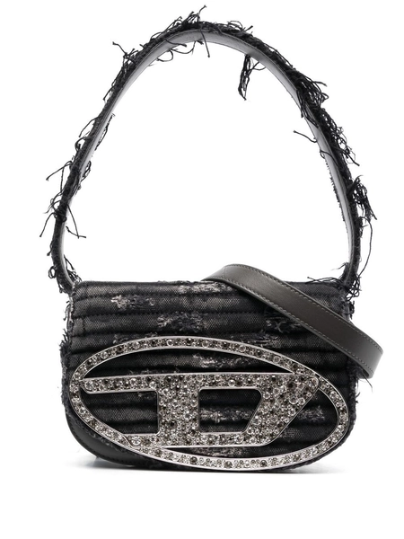 1DR embellised-logo shoulder bag