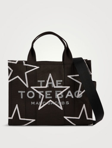 Sac fourre-tout The Tote Bag en toile avec étoiles brodées, moyen