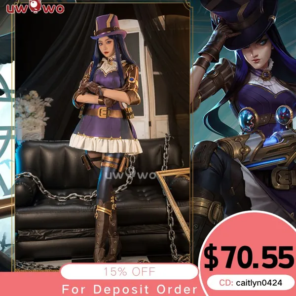 【Pre-sale】Uwowo League of Legends/LOL: Caitlyn the Sheriff of Piltover Cosplay Costume
