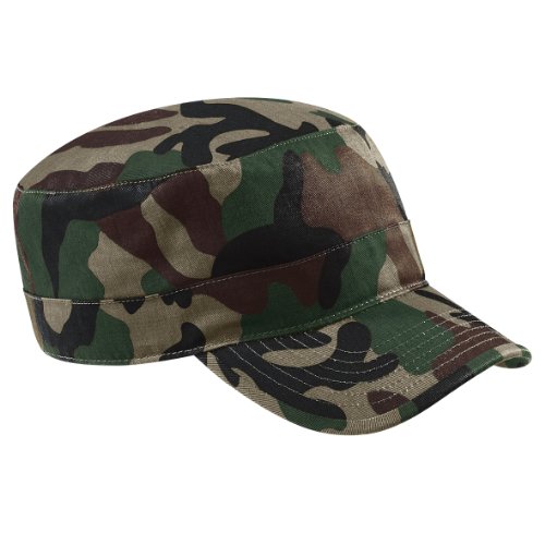 Beechfield Camouflage Army Cap Choice of Colours - Green - One Size