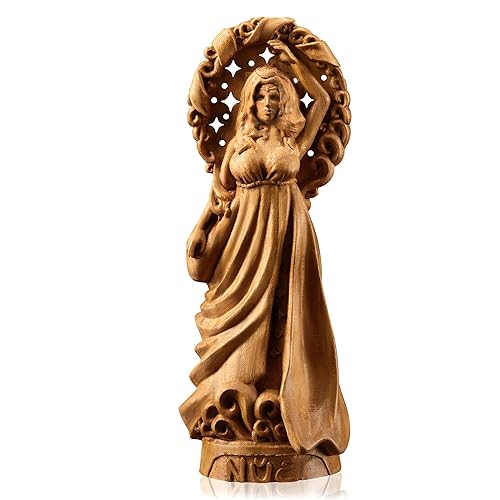 Goddess Nyx statue, Goddess of the Night, Greek goddess statue, Goddess of the Moon, Greek mythology goddess Selene Ancient Greek altar (Wood) - Wood