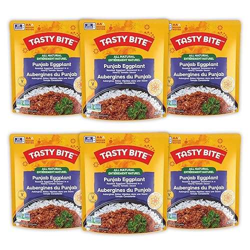 TASTY BITE Punjab Eggplant All Natural Indian Entrée, 6PK CASE - Punjab Eggplant Entrée (6 Pack) - 6