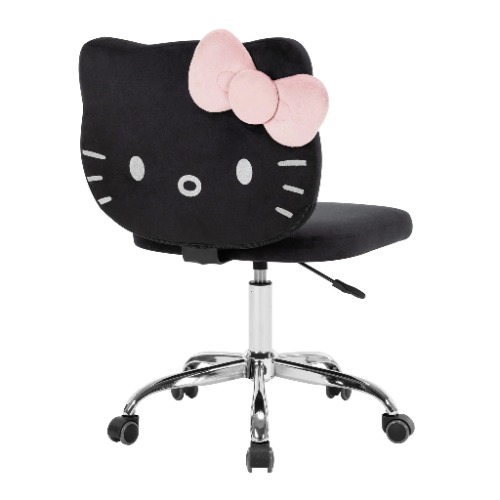 Hello Kitty x Impressions Vanity Kawaii Swivel Chair (Black) - BLACK
