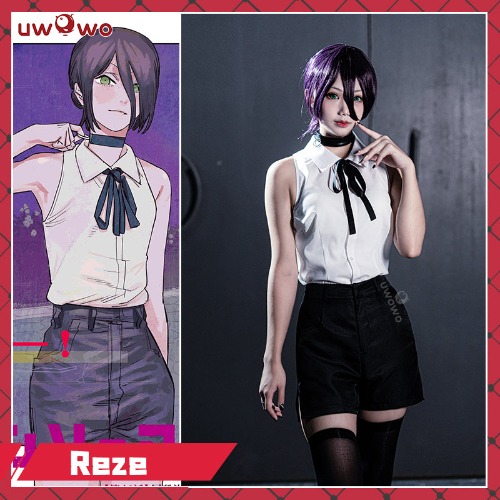 【Pre-sale】Uwowo Chainsaw Man Cosplay Reze Cospaly Costume Women Cosplay Halloween Coplay - S