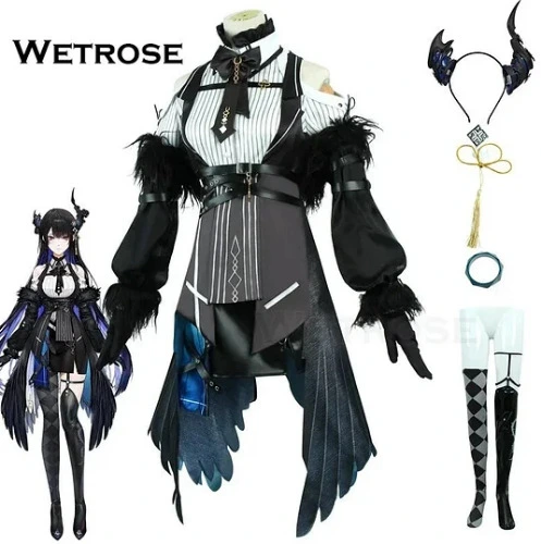 [Wetrose] Nerissa Ravencroft Hololive EN Vtuber Cosplay + Wig