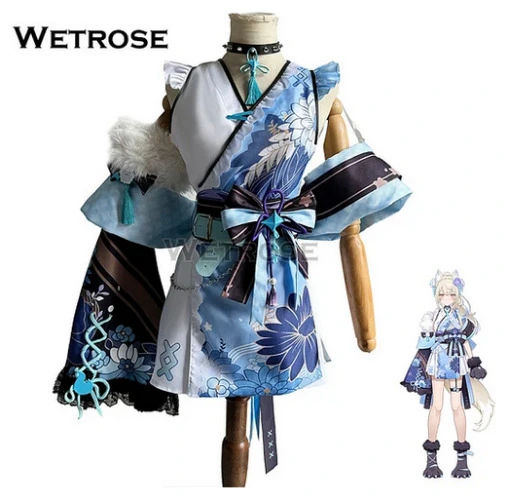 [Wetrose] Fuwawa Kimono Cosplay + Wig