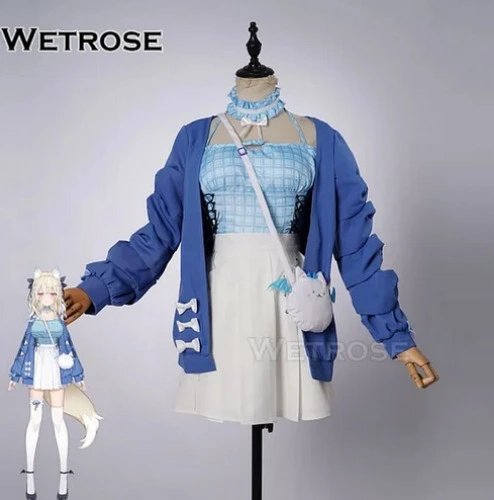 [Wetrose] Fuwawa Casual Daily Dress Cosplay + Wig