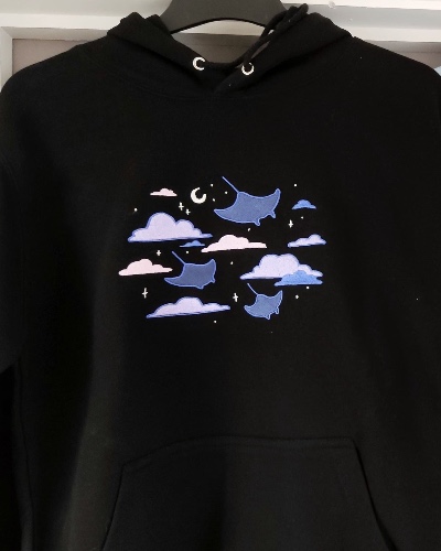 Night ray hoodie - M