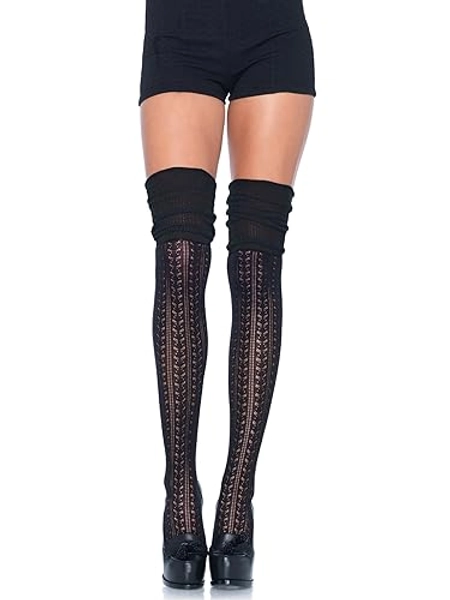 Leg Avenue Women's Pointelle Scrunch Knee Socks