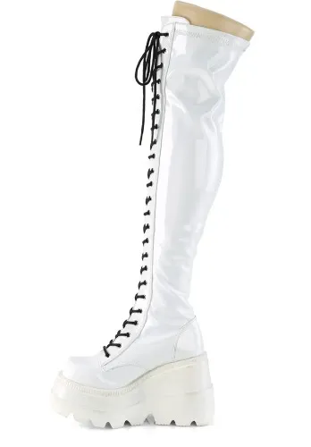 Shaker-374 | White Hologram Stretch Patent / 7