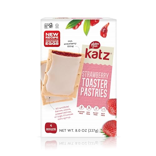 Katz Gluten Free Toaster Pastries. Strawberry. Easy Breakfast Food Or Anytime Healthy Snacks For Adults & Kids. Gluten Free Snacks. Dairy Free, Nut Free, Peanut Free, Soy Free. Snacks For Adults Kosher Snacks. 8 OZ (Pack Of 2 - Strawberry - 8.00 Ounce (Pack of 2)