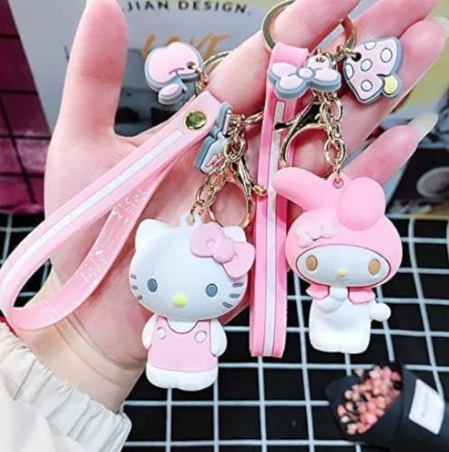 Cute Kawaii Accessories Anime Keychain Adorable Keychain Keyring Key Purse Handbag Car Charms
