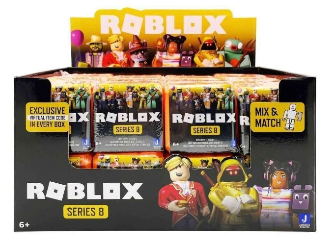 ROBLOX Celebrity Series 8 Neon Orange Blind Box FULL CASE of 24 Mystery Cubes!