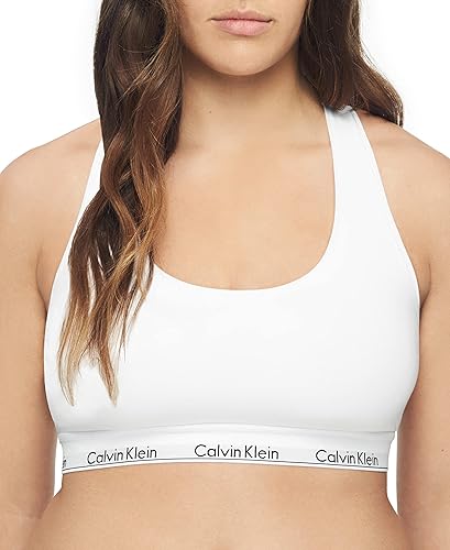 Calvin Klein Women's Modern Cotton Unlined Wireless Bralette - X-Large - White
