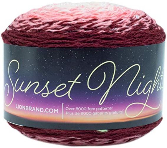 Lion Brand Yarn (1 Skein) Sunset Nights Yarn, Ayers Rock - 1 Pack - Ayers Rock