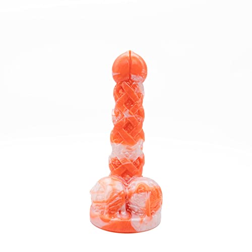 Peach Pie A La Mode Suction Cup Fantasy Dildo - Peaches & Cream Colors - Handmade in The USA (Mini) - Standard