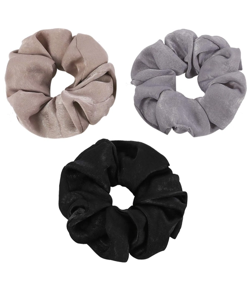 Women Satin Silk Hair Scrunchies - Women Girl Black Grey Beige Mulberry Soft Bobbles Thin Elastic Ponytail Hair Tie for Slip Skin Pillow Case Sleep Scarf Bonnet, Christmas Santa Day Gifts For Women