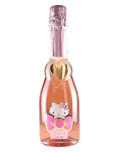 Hello Kitty Wine Sweet Pink Sparkling Rosé VSQ Demi Sec Rosé - Torti Wine Award Winning Estate