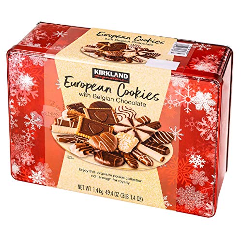 European Cookies LIMITED EDITITON Kirkland Signature with Belgian Chocolate, 49.4 Ounce - Chocolate 1 Count (Pack of 1)