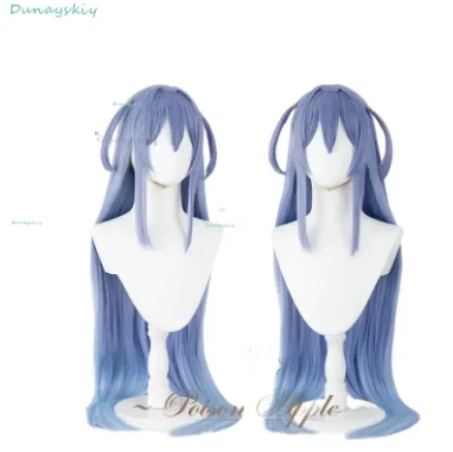 Azur Lane USS New Jersey Cosplay Costume Bride Wedding Dress Veil Blue Wig Full Set Lace Clothing Accessories For Halloween